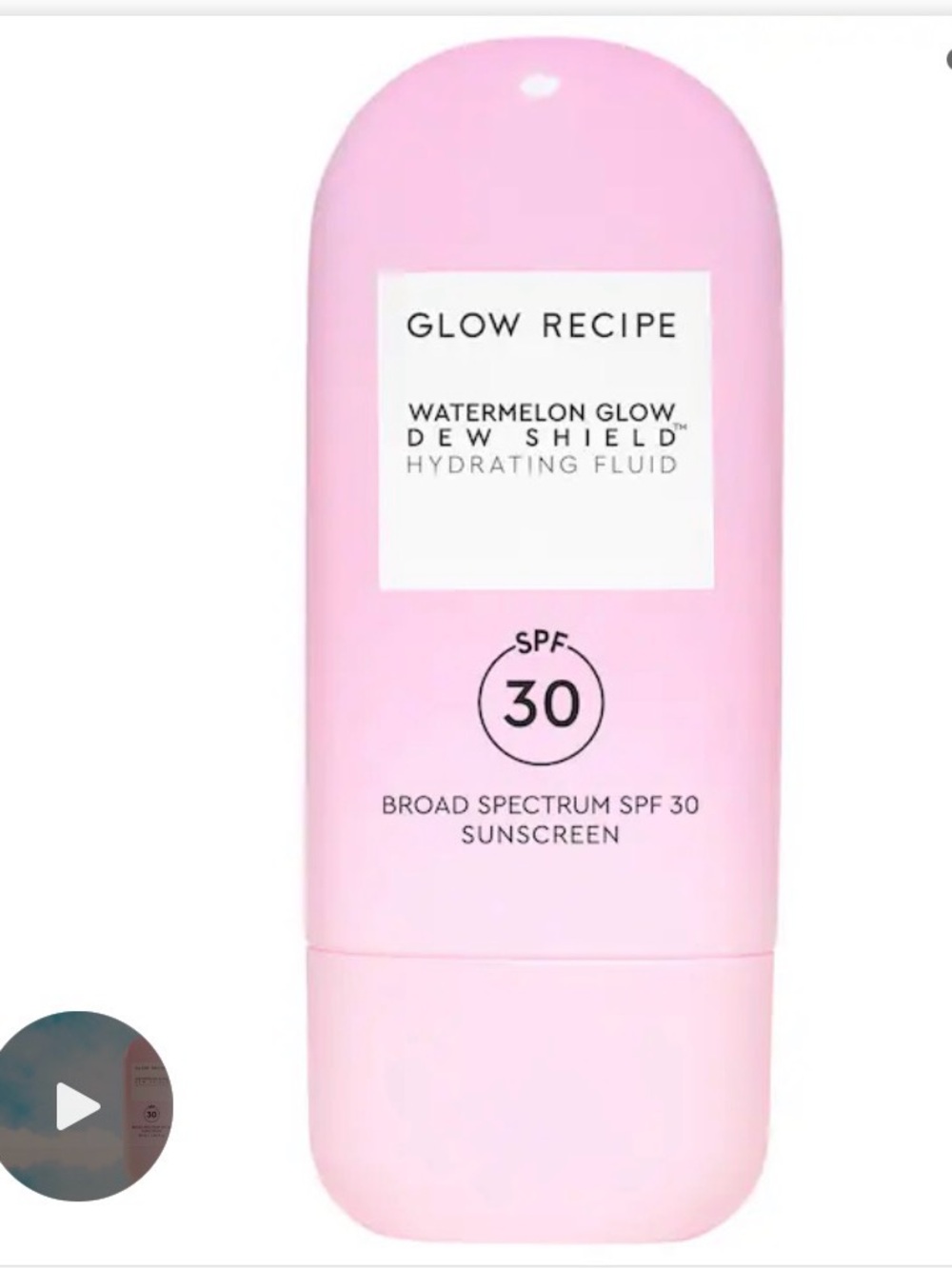 Glow Recipe Watermelon Glow Dew Shield SPF 30 Hydrating Fluid. NWT 1.69 ounce